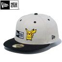 15時迄のご注文で即日発送可 NEW ERA 59FIFTY POKEMON PIKACHU BOX LOGO ニューエラ 59FIFTY ポケモン ピカチュウ ボックスロゴ メンズ レディース キャップ 帽子 STONE グレー 14124364