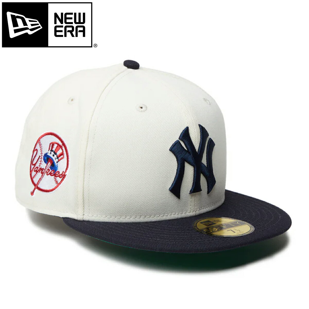 NEW ERA 59FIFTY MLB COOPERSTOWN 2-TONE NEW YORK YANKEES ニューエラ 59FIFTY MLB クーパーズタウン 2トーン ニューヨーク・ヤンキース メンズ レディース 帽子 キャップ CHROME/NAVY ホワイト 14307674