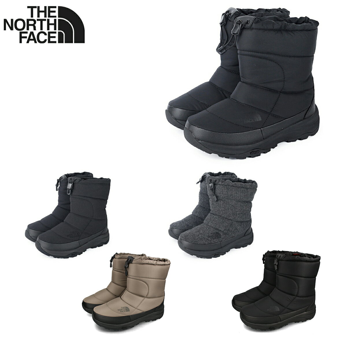 【プライスダウン】 15時迄のご注文で即日発送可 THE NORTH FACE NUPTSE BOOTIE WP VII ザ ノース フェイス ヌプシ ブーティ ウォータープルーフ VII 秋冬 中わた 保温力 防水性 BLACK F.BLACK W.BLACK ブラック 3色展開 NF52272