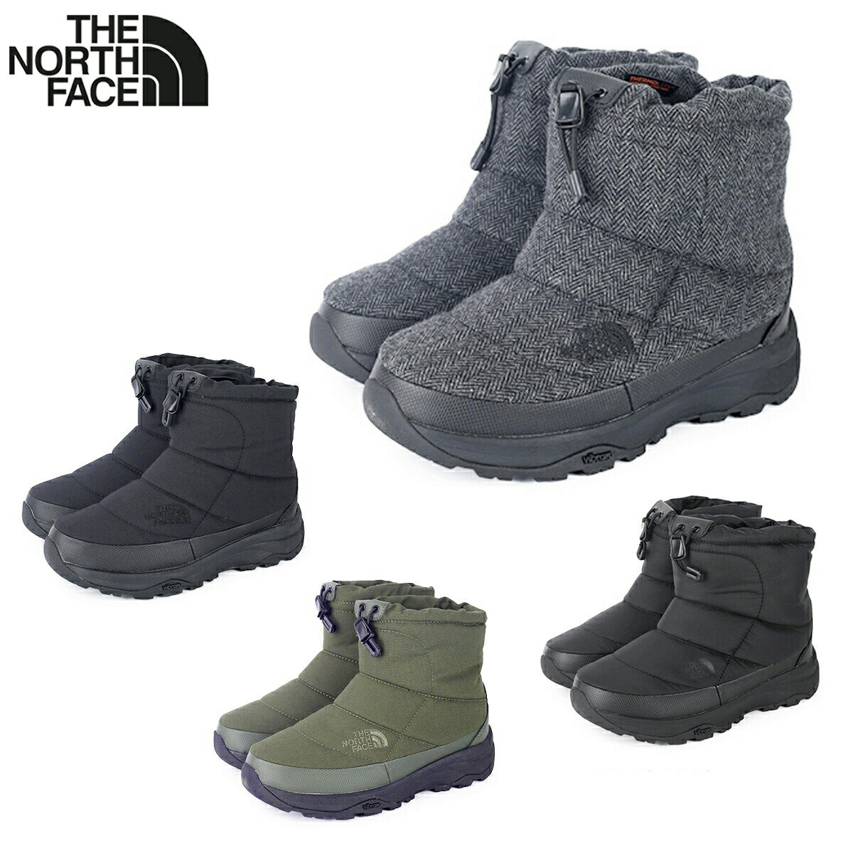 ノースフェイス ブーツ メンズ 【プライスダウン】 15時迄のご注文で即日発送可 THE NORTH FACE NUPTSE BOOTIE WP VII SHORT ザ ノース フェイス ヌプシ ブーティ ウォータープルーフ VII ショート 秋冬 中わた 保温力 防水性 BLACK F.BLACK N.GREEN W.BLACK ブラック グリーン 4色展開 NF52273