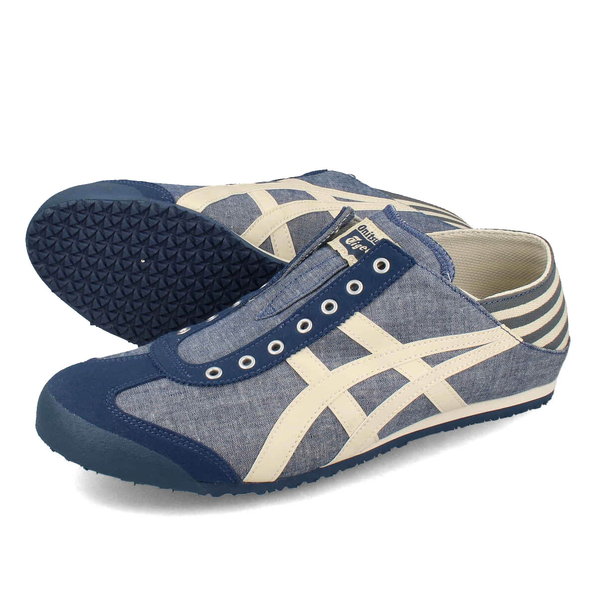 15Τʸ¨ȯ Onitsuka Tiger MEXICO 66 PARATY ˥ĥ ᥭ 66 ѥƥ  ǥ ˡ å BLUE CHAMBRAY/NATURAL ͥӡ 1183C233-400