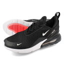 15̂ő NIKE AIR MAX 270 iCL GA }bNX 270 Y Xj[J[ BLACK/ANTHRACITE/WHITE/SOLAR RED ubN zCg AH8050-002