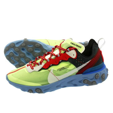 NIKE × UNDERCOVER REACT ELEMENT 87 ナイキ アンダーカバー リアクト エレメント 87 VOLT/UNIVERSITY RED/BLACK/WHITE/SUMMIT WHITE bq2718-700