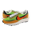 【プライスダウン】 sacai x NIKE LD WAFFLE サカイ x ナイキ LD ワッフル GREEN GUSTO/SAFETY ORANGE bv0...