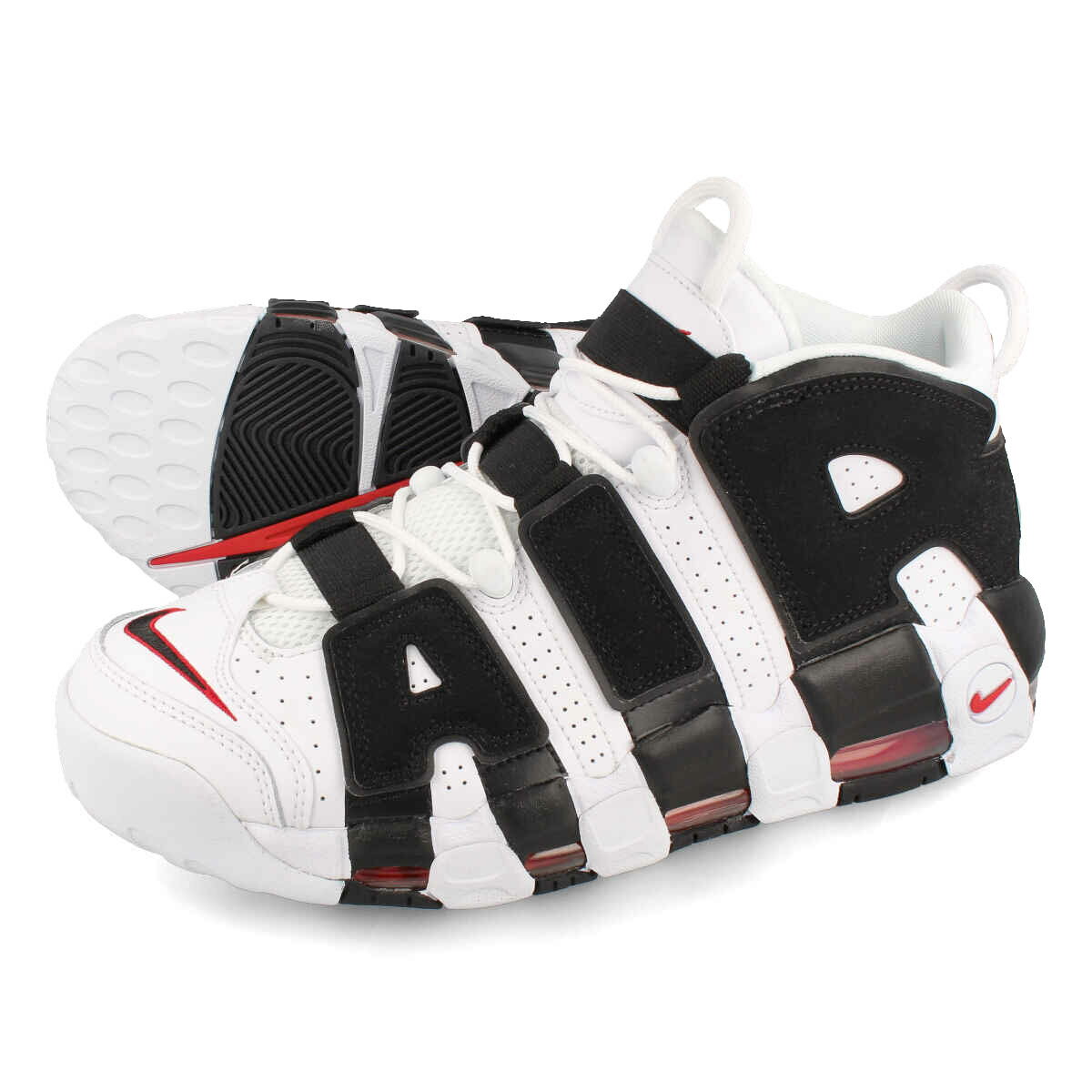 15時迄のご注文で即日発送可 NIKE AIR MORE UPTEMPO ナイキ モア アップ テンポ WHITE/BLACK/VARSITY RED 414962-105