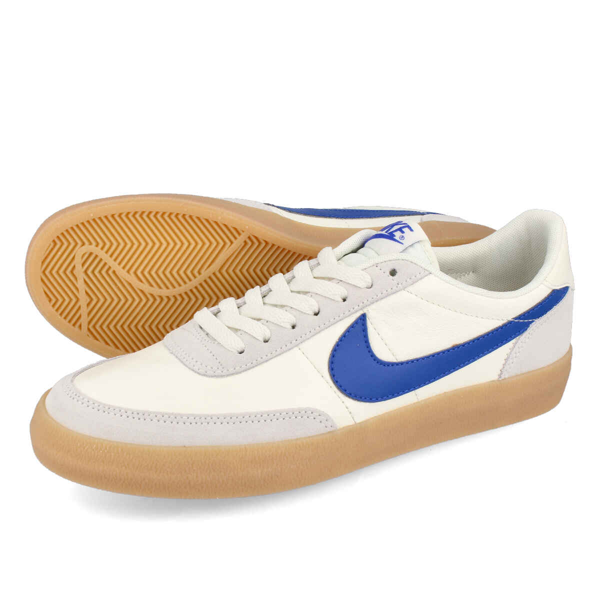 楽天LOWTEX PLUS15時迄のご注文で即日発送可 NIKE KILLSHOT 2 LEATHER ナイキ キルショット 2 レザー SAIL/HYPER BLUE/GUM YELLOW メンズ スニーカー レザー ホワイト ブルー 432997-124