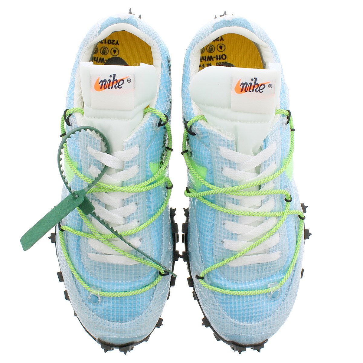 【毎日がお得！値下げプライス】 NIKE WMNS WAFFLE RACER 【OFF-WHITE】 ナイキ ウィメンズ ワッフル レーサー VIVID SKY/BLACK/ELECTRIC GREEN cd8180-400