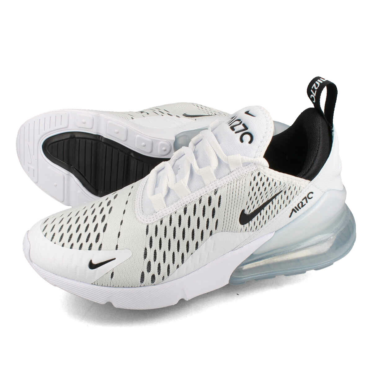 15時迄のご注文で即日発送可 NIKE WMNS AIR MAX 270 ナイキ ウィメンズ エア マックス 270 レディース ローカット WHITE/BLACK/WHITE ホワイト ah6789-100 1