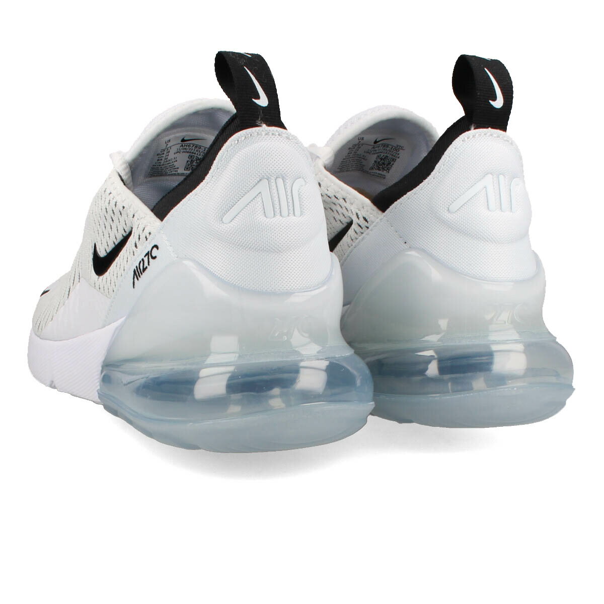 15時迄のご注文で即日発送可 NIKE WMNS AIR MAX 270 ナイキ ウィメンズ エア マックス 270 レディース ローカット WHITE/BLACK/WHITE ホワイト ah6789-100 3