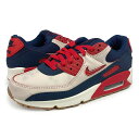 yAEgbgz 15̂ő NIKE AIR MAX 90 PREMIUM iCL GA }bNX 90 v~A Y Xj[J[ [Jbg SAIL/UNIVERSITY RED x[W cj0611-101-ol