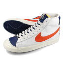 15時迄のご注文で即日発送可 NIKE BLAZER MID ’77 EMB ナイキ ブレーザー ミッド 77 EMB メンズ ミッドカット WHITE/ORANGE/BLUE/VOID/SAIL ホワイト dd8025-100