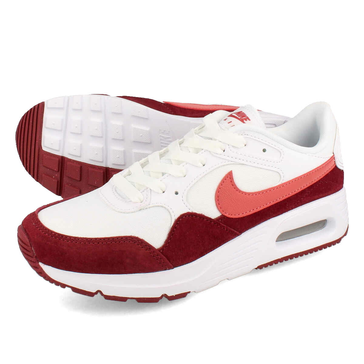 15時迄のご注文で即日発送可 NIKE WMNS AIR MAX SC 【VALENTINE'S DAY】 ナイキ ウィメンズ エア マックス SC レディース スニーカー ローカット WHITE/TEAM RED/ADOBE ホワイト FJ3242-100