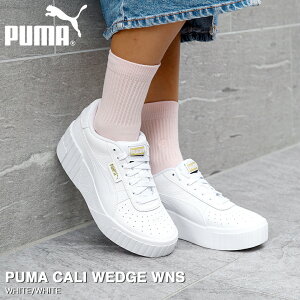 PUMA CALI WEDGE WNS プーマ カリ ウェッジ ウィメンズ レディース スニーカー 厚底 WHITE/WHITE ホワイト 白 373438-01