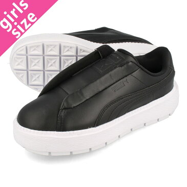 【毎日がお得！値下げプライス】PUMA BASKET PLATFORM TRACE LIGHT SLIP-ON プーマ バスケット プラットフォーム トレース ライト スリップオン BLACK 382871-01