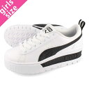 15̂ő PUMA MAYZE WEDGE WMNS v[} CY EFbW EBY fB[X  WHITE/BLACK zCg ubN 386273-01