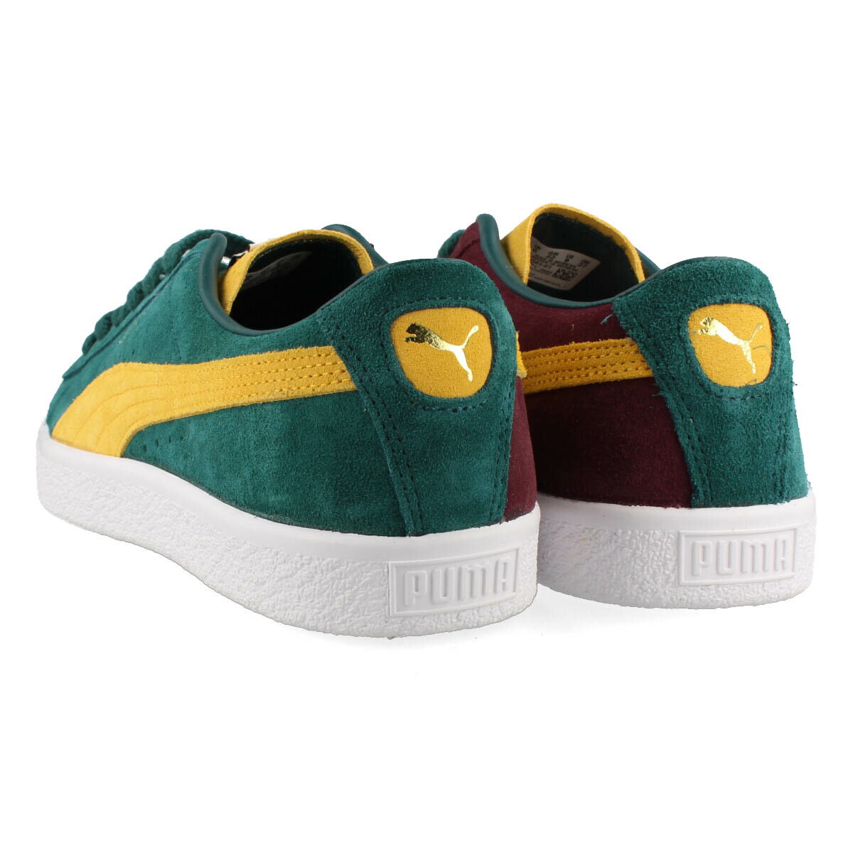 【プライスダウン】15時迄のご注文で即日発送可 PUMA SUEDE VTG TEAMS プーマ スウェード ヴィンテージ チームス メンズ スニーカー ローカット VARSITY GREEN/MUSTARD SEED グリーン イエロー バーガンディ 386581-01 3