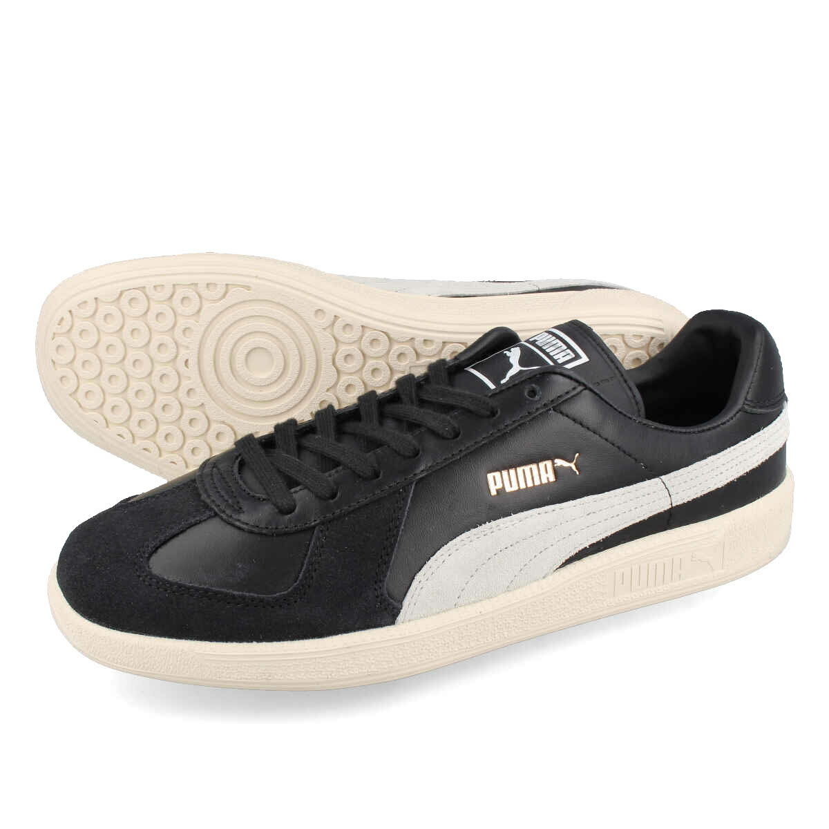 15時迄のご注文で即日発送可 PUMA ARMY TRAINER プーマ アーミー トレーナー BLACK/PRISTINE 386607-02