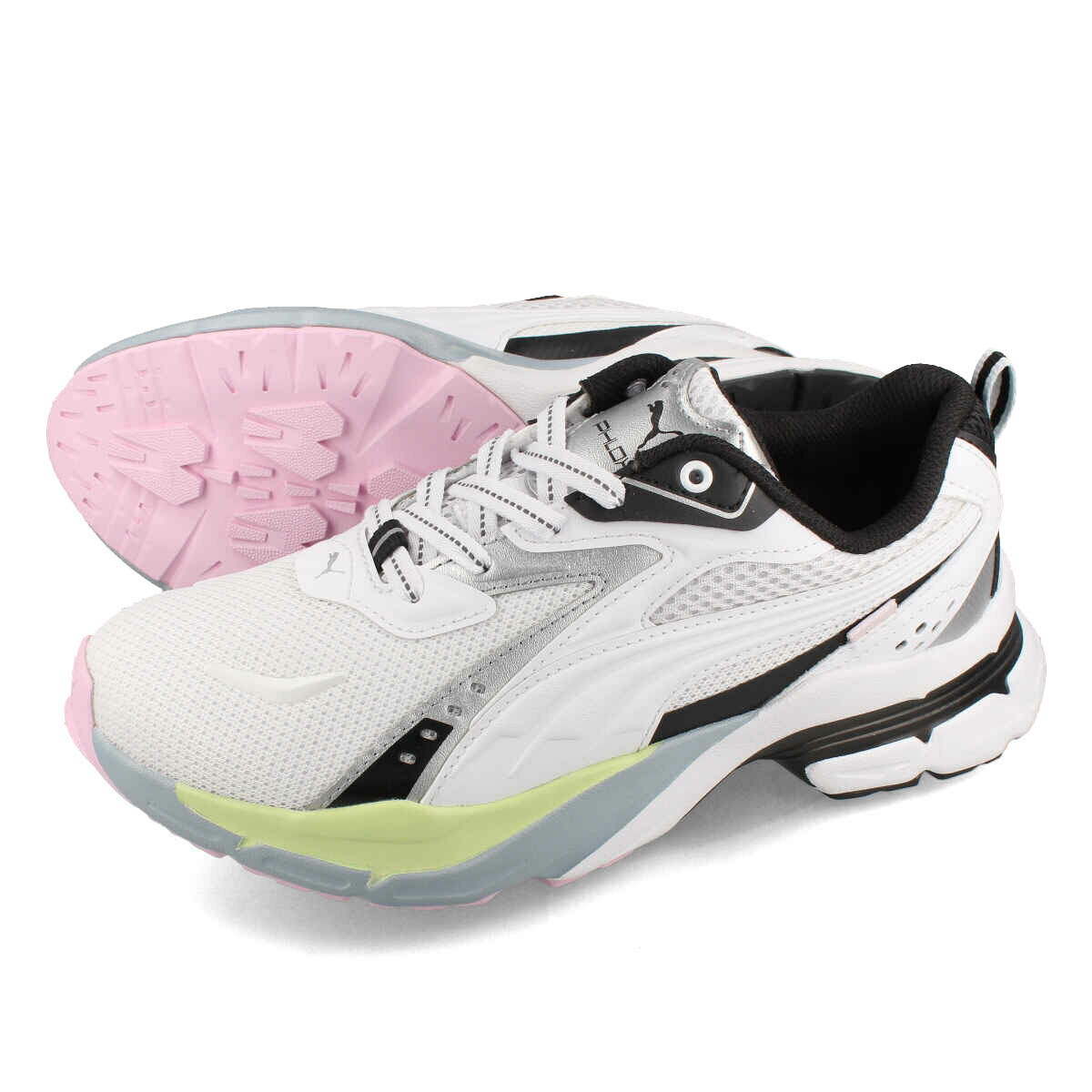 【プライスダウン】 15時迄のご注文で即日発送可 PUMA PHLOX WMNS プーマ フィロックス ウィメンズ レディース ローカット WHITE/BLACK ホワイト 389456-01