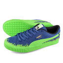  15時迄のご注文で即日発送可 PUMA SUEDE SKATE HIROTTON プーマ スウェード スケート ヒロットン メンズ スニーカー ローカット LIMOGES/FLUO GREEN ブルー グリーン 389991-01