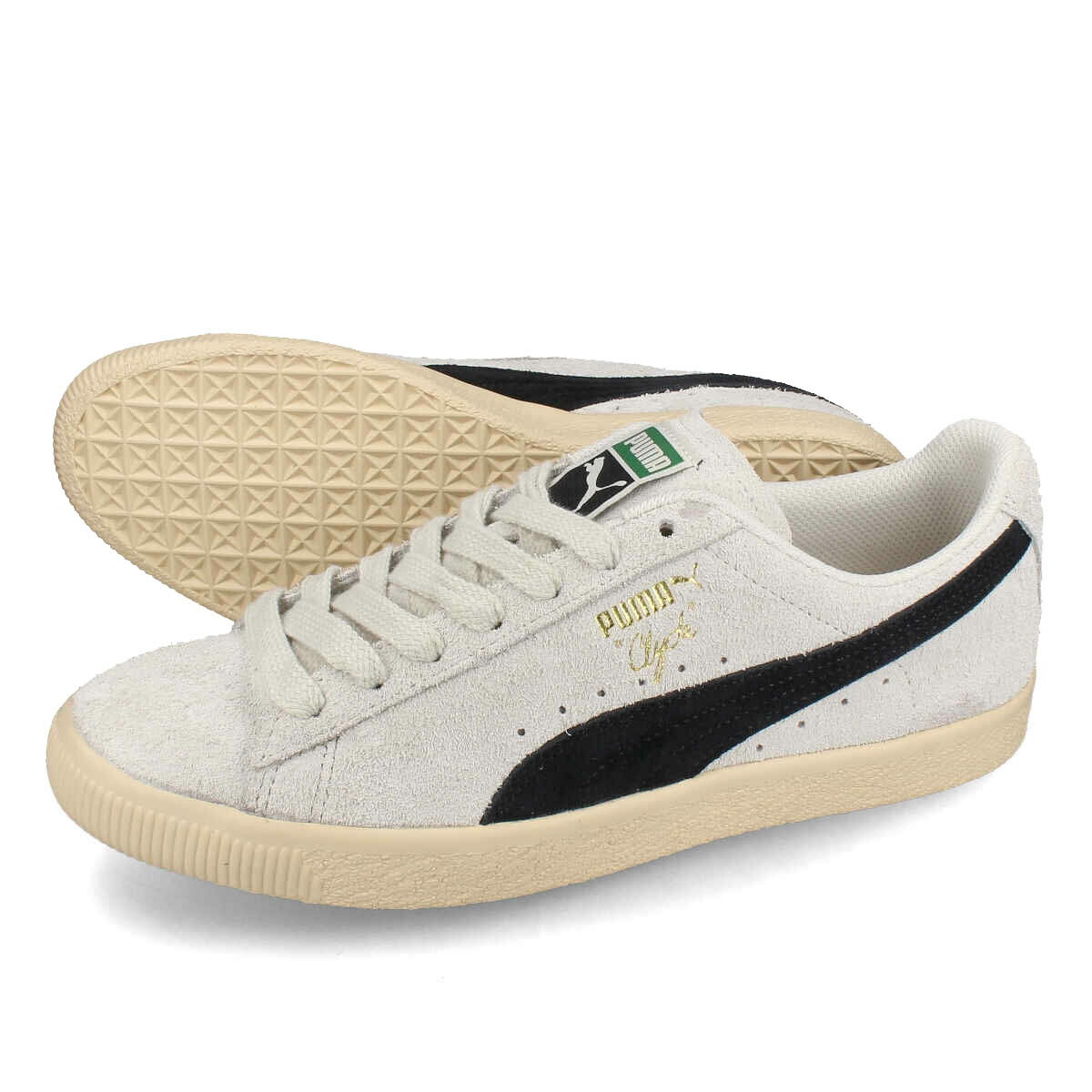 【プライスダウン】 15時迄のご注文で即日発送可 PUMA CLYDE HAIRY SUEDE プーマ クライド ヘアリー スエード メンズ レディース スニーカー ローカット SEDATE GRAY/CASHEW グレー 393115-01