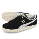 yvCX_Ez 15̂ő PUMA CLYDE HAIRY SUEDE v[} NCh wA[ XG[h Y fB[X Xj[J[ [Jbg BLACK/FROSTED IVORY ubN 393115-02