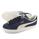 【プライスダウン】 15時迄のご注文で即日発送可 PUMA SUEDE FAT LACE プーマ スウェード ファットレース メンズ スニーカー ローカット NEW NAVY/FROSTED IVORY ネイビー 393167-01