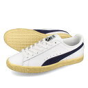 y}\SALEz 15̂ő PUMA CLYDE VINTAGE v[} NCh Be[W Y fB[X Xj[J[ [Jbg WHITE/NAVY zCg 394687-01