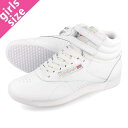 15̂ő Reebok FREE STYLE HI [{bN t[X^C nC WHITE/SILVER