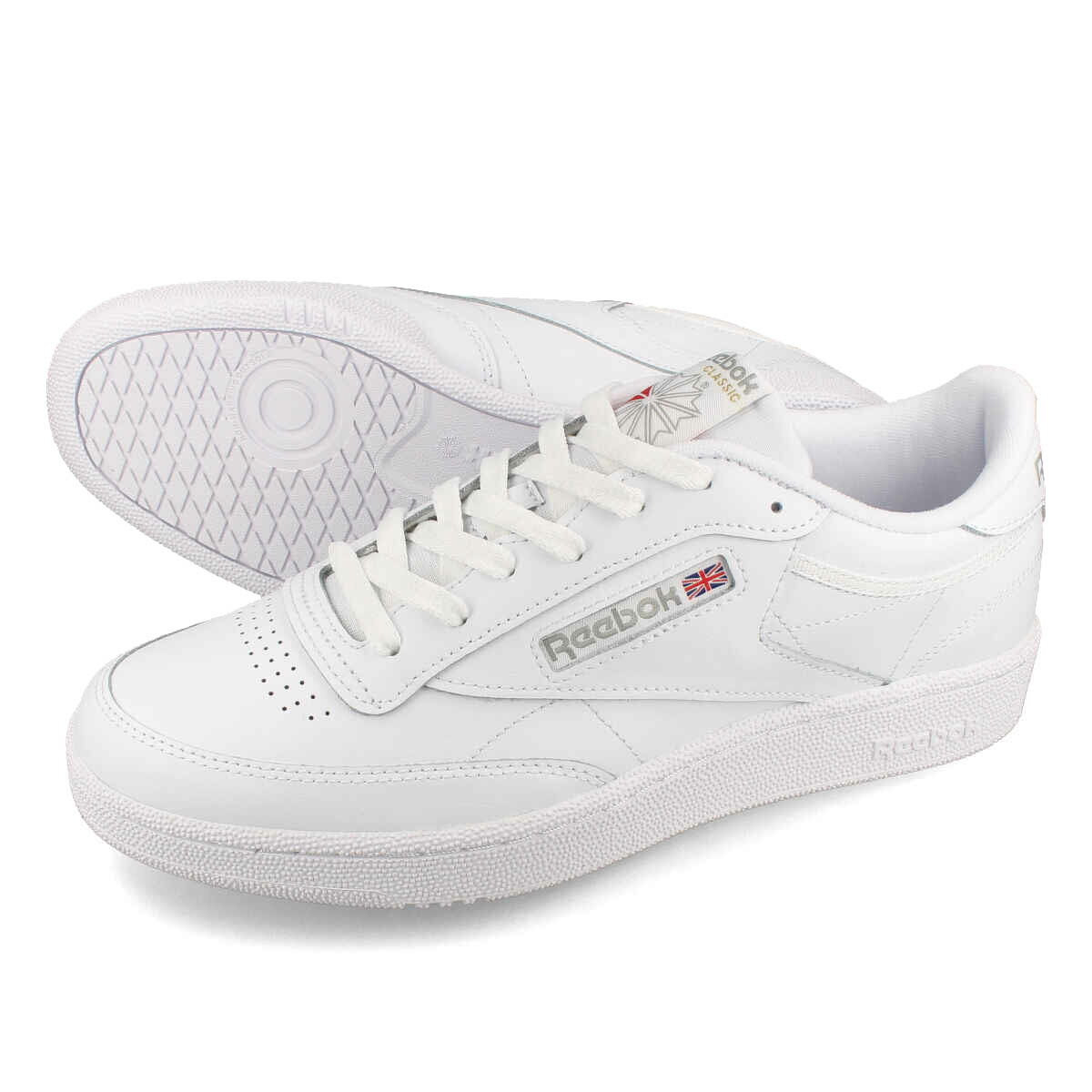 15時迄のご注文で即日発送可 Reebok CLUB C 85 リーボック クラブシー 85 メンズ レディース ローカット WHITE ホワイト 100000154