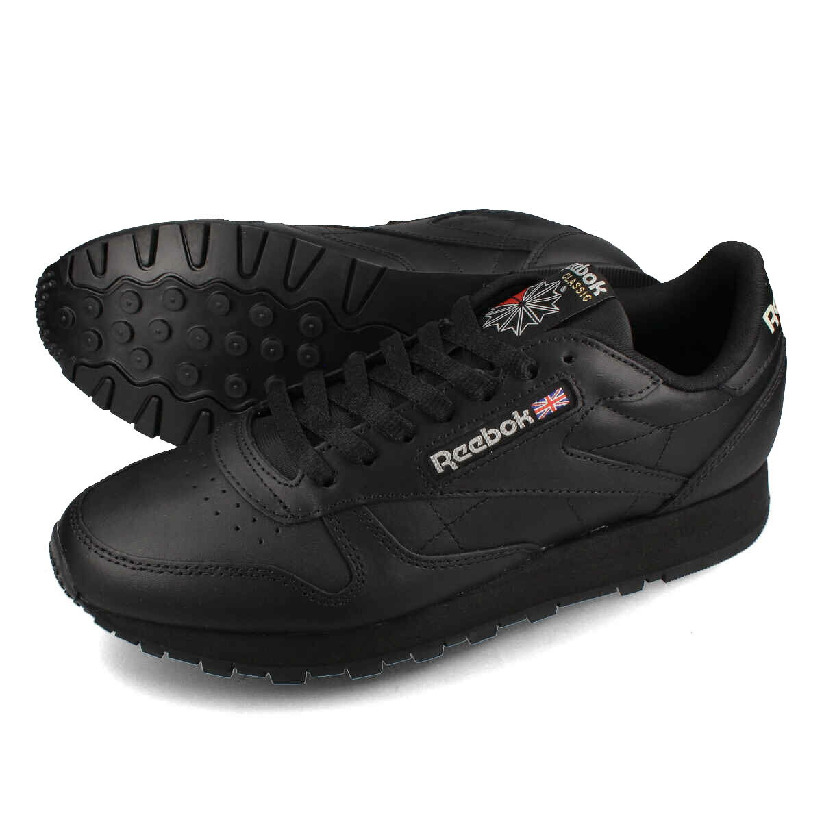 15時迄のご注文で即日発送可 Reebok CLASSIC LEATHER リーボック クラシック レザー メンズ レディース ローカット CORE BLACK ブラック 100008494