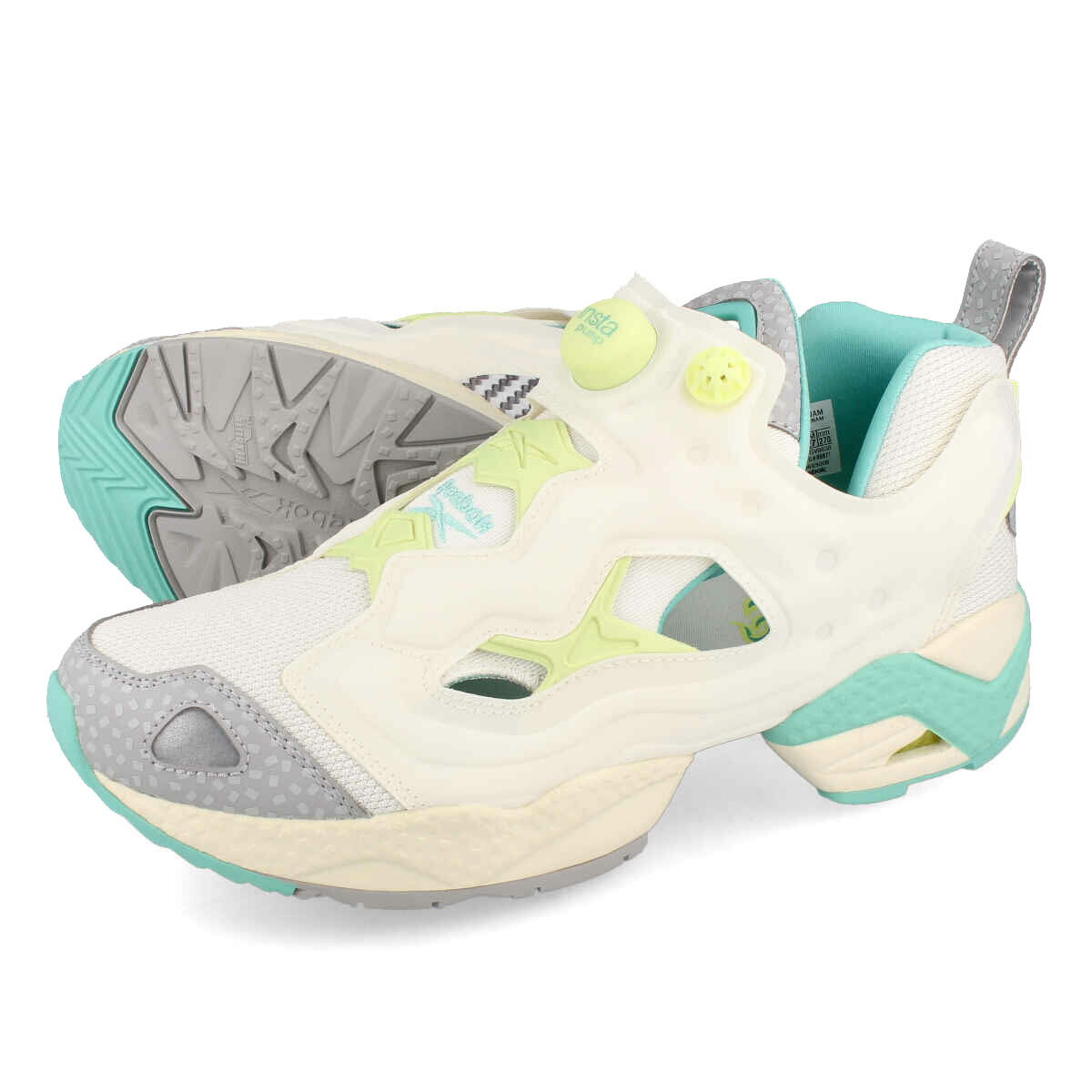 【プライスダウン】 15時迄のご注文で即日発送可 Reebok INSTAPUMP FURY 95 リーボック インスタ ポンプ フューリー 95 CHALK/SEMI CLASSIC TEAL/ENERGY GROW gv9638