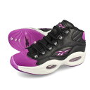 【プライスダウン】 15時迄のご注文で即日発送可 Reebok QUESTION MID リーボック クエスチョン ミッド CORE BLACK/AUBERGINE/PURE GREY GX0240