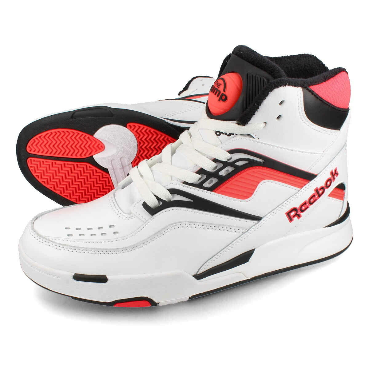 【楽天スーパーSALE】 15時迄のご注文で即日発送可 Reebok TWILIGHT ZONE PUMP リーボック トワイライト ゾーン ポンプ メンズ ハイカット FTWR WHITE/CORE BLACK/NEON CHERRY ホワイト hq8802