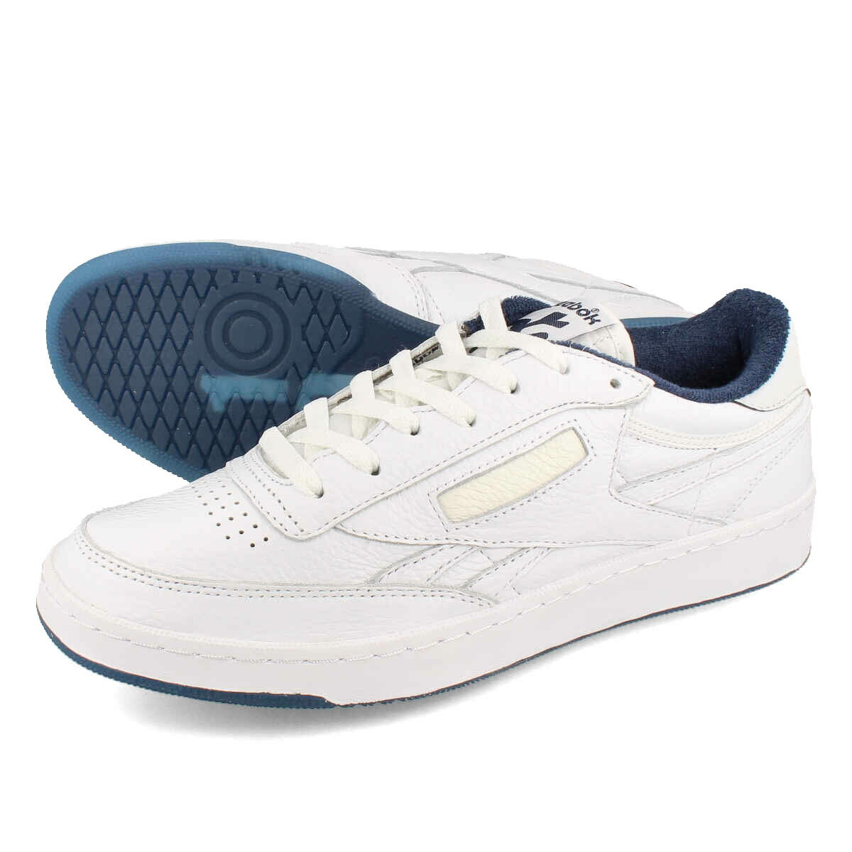 【プライスダウン】 15時迄のご注文で即日発送可 Reebok CLUB C REVENGE VINTAGE リーボック クラブシー リベンジ ヴィンテージ メンズ レディース スニーカー ローカット FTWR WHITE/CHALK/VECTOR NAVY ホワイト 100069833