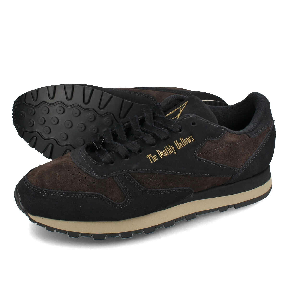 リーボック レザースニーカー メンズ 15時迄のご注文で即日発送可 Reebok Harry Potter CLASSIC LEATHER リーボック ハリーポッター クラシックレザー メンズ レディース スニーカー ローカット BLACK ブラック 100201817