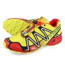 15̂ő SALOMON SPEEDCROSS 3 T Xs[hNX 3 Y Xj[J[ [Jbg SULPHUR SPRING/HIGH RISK RED/BLACK CG[ L47493600