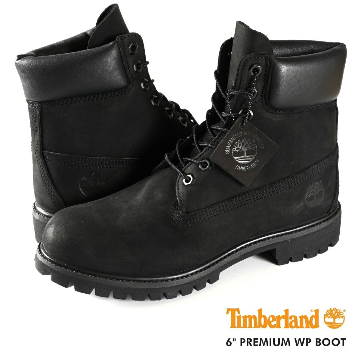 15̂ő TIMBERLAND 6inch PREMIUM WP BOOT eBo[h 6C` v~A EH[^[v[t u[c BLACK 10073