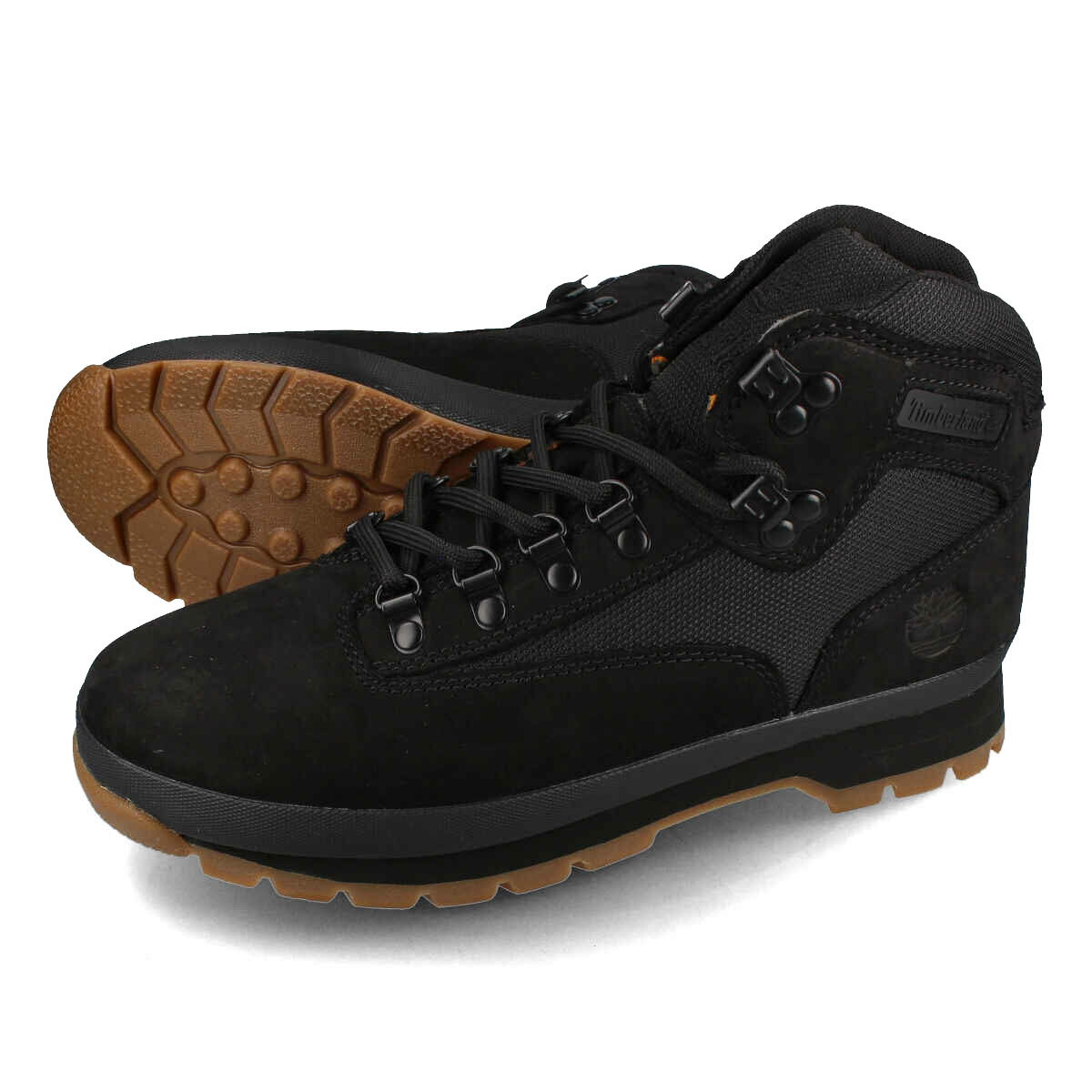 yvCX_Ez 15̂ő TIMBERLAND EUROHIKER F/L eBo[h [ nCJ[ F/L Y u[c BLACK NUBUCK ubN a11ty