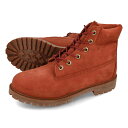 15̂ő TIMBERLAND 6inch PREMIUM BOOT WP JUNIOR'S eBo[h 6C` v~A u[c EH[^[v[t fB[X u[c DARK RED NUBUCK bh A27NQ