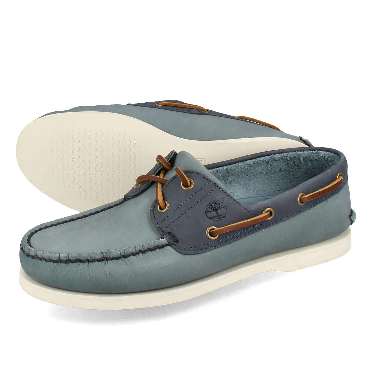 15̂ő TIMBERLAND CLASSIC BOAT 2 EYE eBo[h NVbN{[g 2 ACbg Y JV fbLV[Y MEDIUM BLUE NUBUCK u[ A2PB8