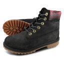 yvCX_Ez 15̂ő TIMBERLAND 6inch PREMIUM BOOT WP JUNIOR'S eBo[h 6C` v~A u[c EH[^[v[t BLACK/PINK A5TDF