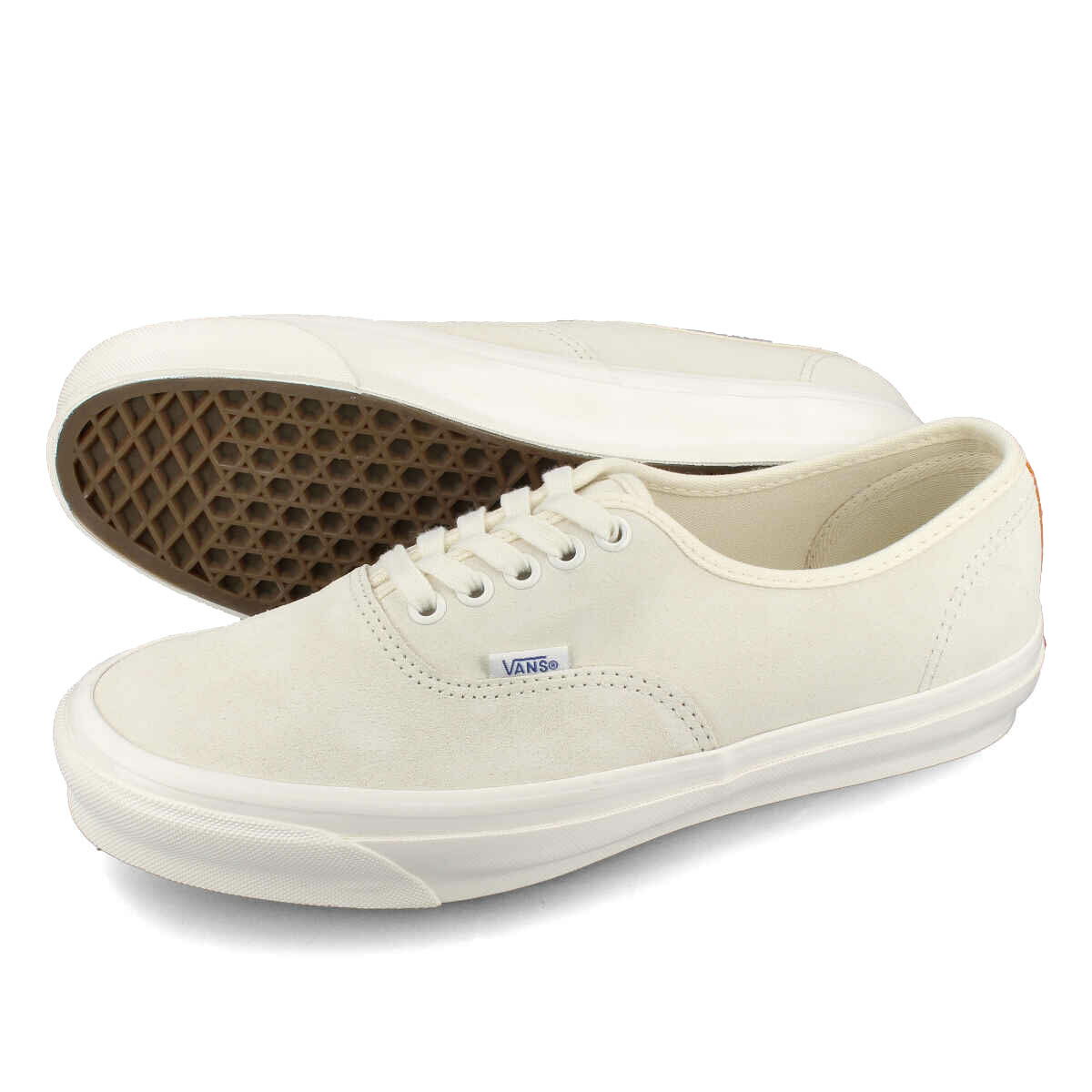 【お買い物マラソンSALE】 15時迄のご注文で即日発送可 VANS VAULT OG AUTHENTIC LX バンズ ボルト OG オーセンティック LX メンズ ローカット ANTIQUE WHITE/PERSIMMON ORANGE ホワイト vn-0a4bv94j0 1