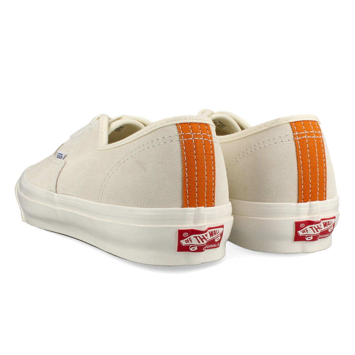 【お買い物マラソンSALE】 15時迄のご注文で即日発送可 VANS VAULT OG AUTHENTIC LX バンズ ボルト OG オーセンティック LX メンズ ローカット ANTIQUE WHITE/PERSIMMON ORANGE ホワイト vn-0a4bv94j0 3