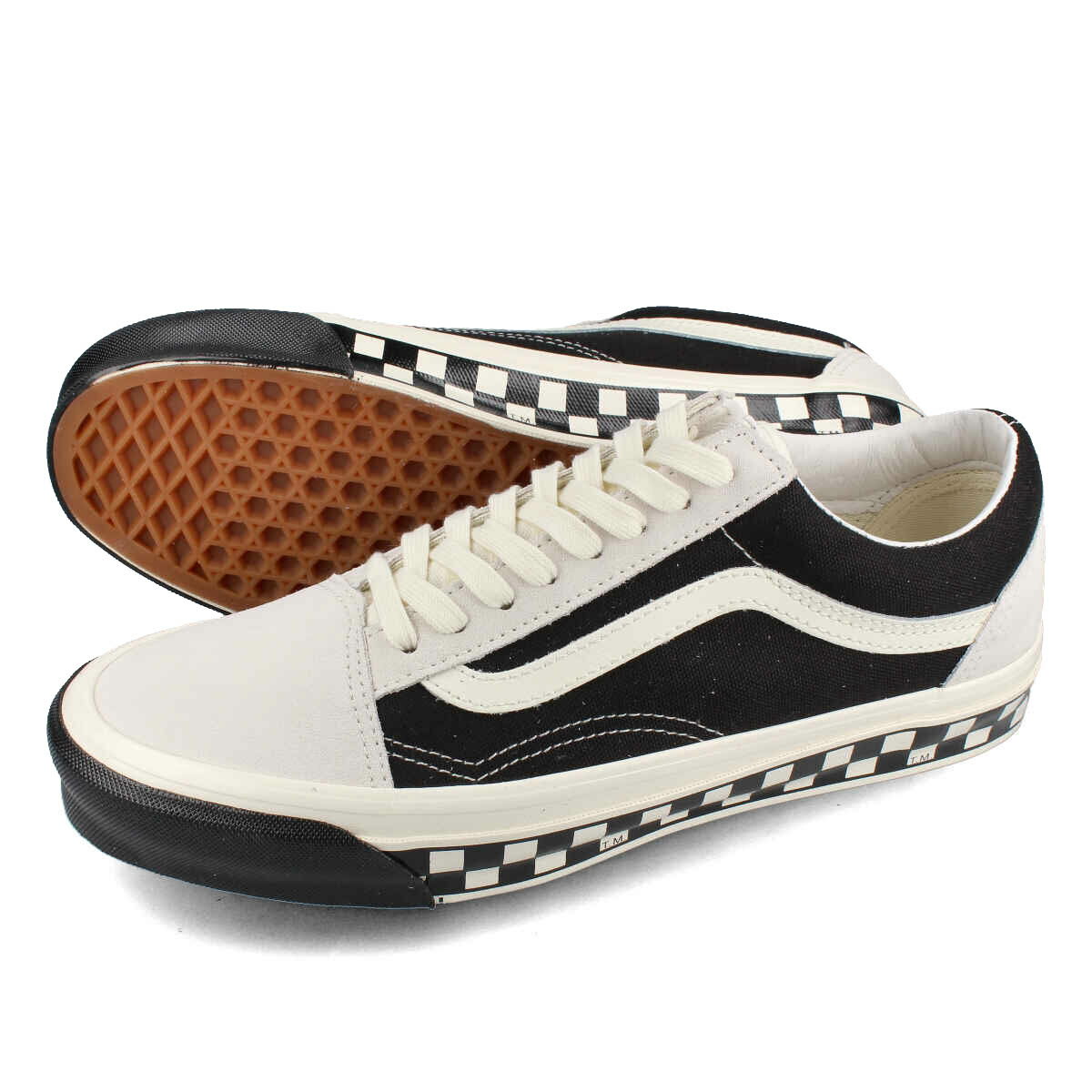 【プライスダウン】 15時迄のご注文で即日発送可 VANS VAULT OG OLD SKOOL LX バンズ ボルト OG オールドスクール LX メンズ ローカット MARSHMALLOW/BLACK ホワイト vn-0a4p3x4no