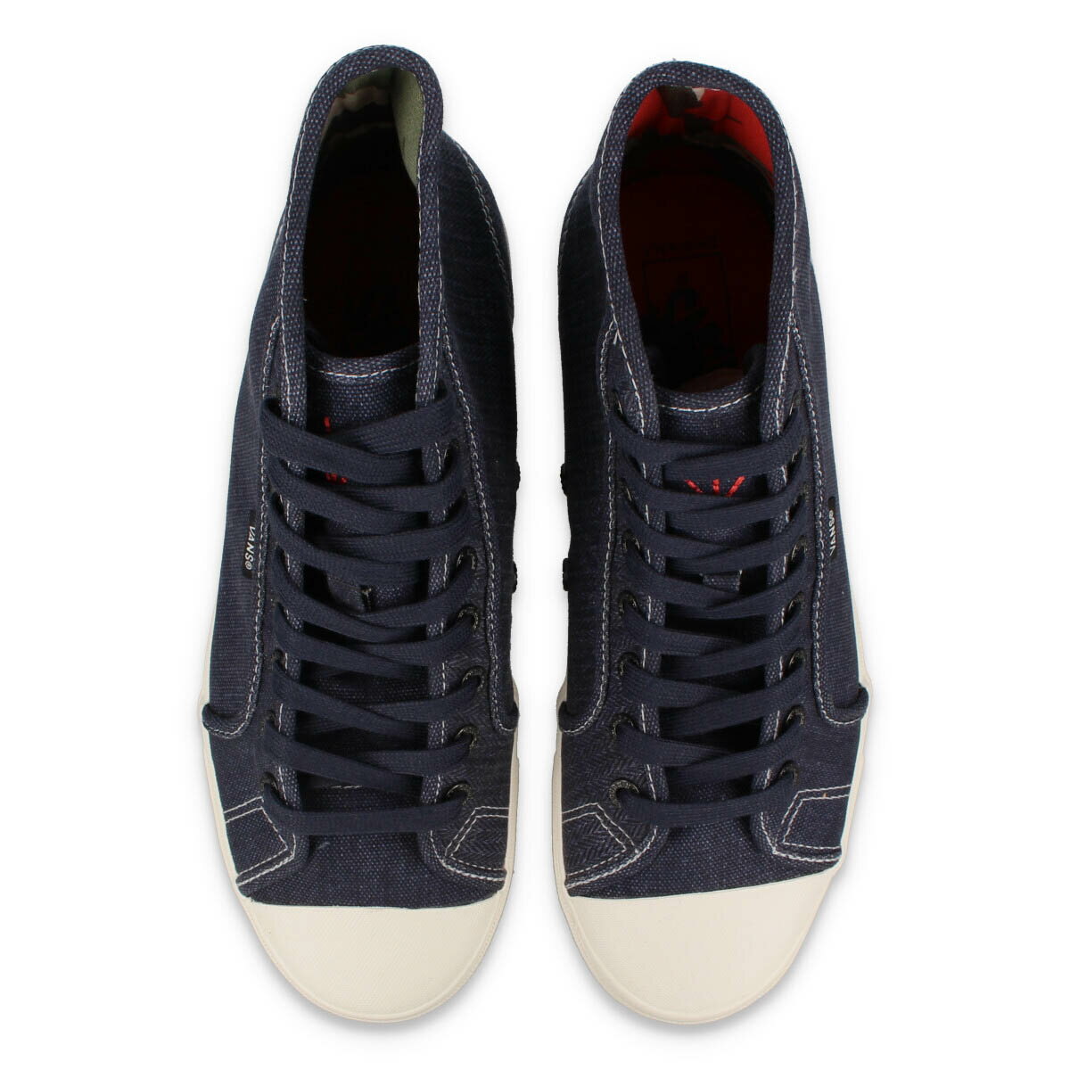 【お買い物マラソンSALE】 15時迄のご注文で即日発送可 VANS VAULT OG STYLE 24 LX NIGEL CABOURN バンズ ボルト OG スタイル 24 LX ナイジェル・ケーボン メンズ ハイカット BLACK/NAVY ブラック vn-0a5hut9x4 2