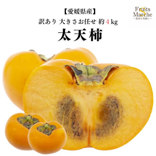 訳あり太天柿大きさおまかせ風袋込約4kg