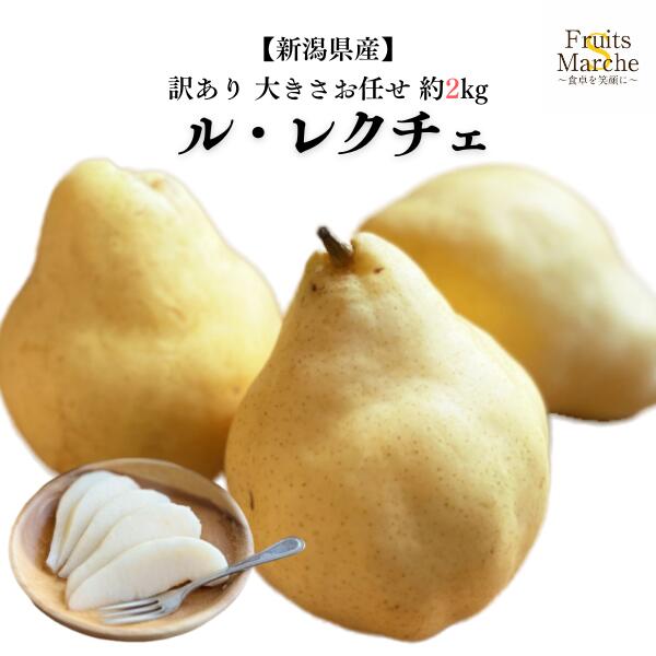 【送料無料】【新潟県産】訳有 ルレクチェ 家庭用 大きさお任せ 約2kg(北海道沖縄別途送料加算)