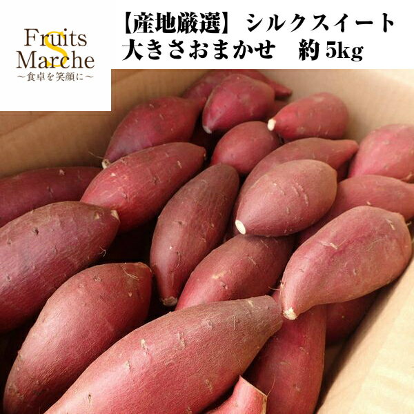 【送料無料】【産地厳選】訳あり　シルクスイート　大きさお任せ　1箱　約5kg(北海道沖縄別途送料加算)