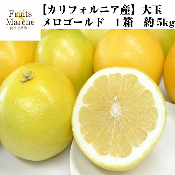 【送料無料！】メロゴールド グレープフルーツ 大玉 5kg 1箱 メローゴールド アメリカ カリフォルニア産 送料無料（北海道・沖縄県は別途送料加算）