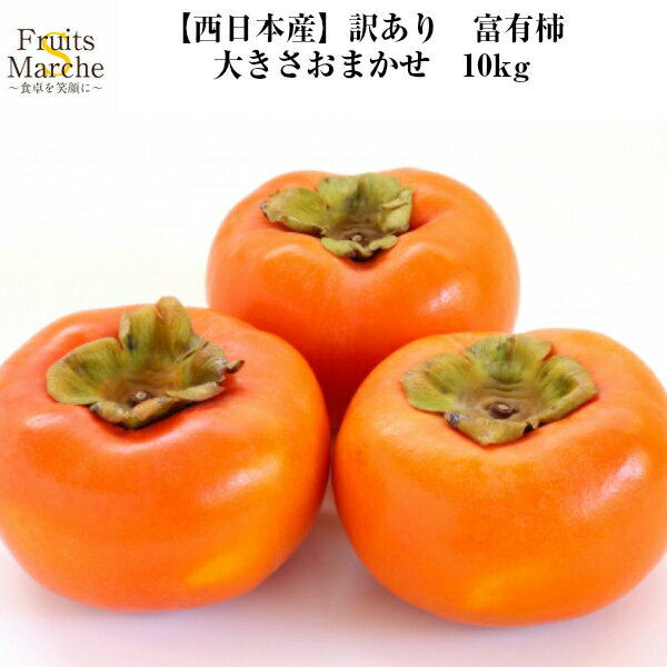【送料無料】【西日本産】訳あり　富有柿　大きさお任せ　10kg(北海道沖縄別途送料加算)のサムネイル